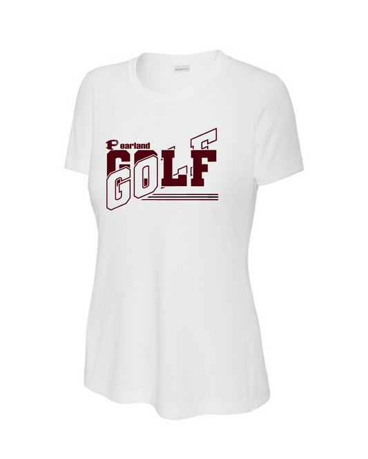 PHS Golf - Pearland Lady Oilers Cross Golf Performance Ladies Tee - White