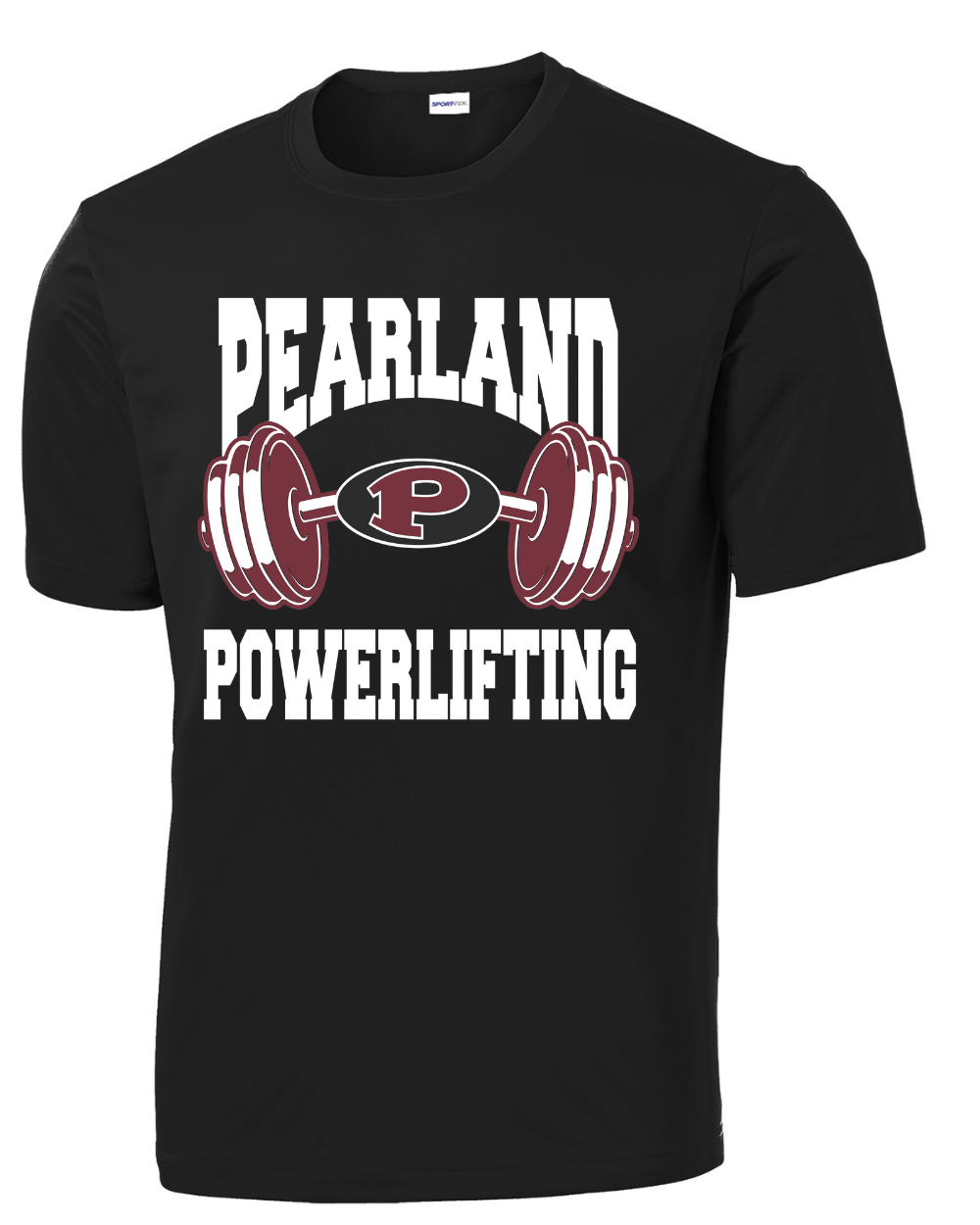 Pearland Powerlifting- Barbell Performance Tee- Black