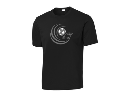 Bellaire Cardinals Soccer Grey Cardinal- Black Performance Tee