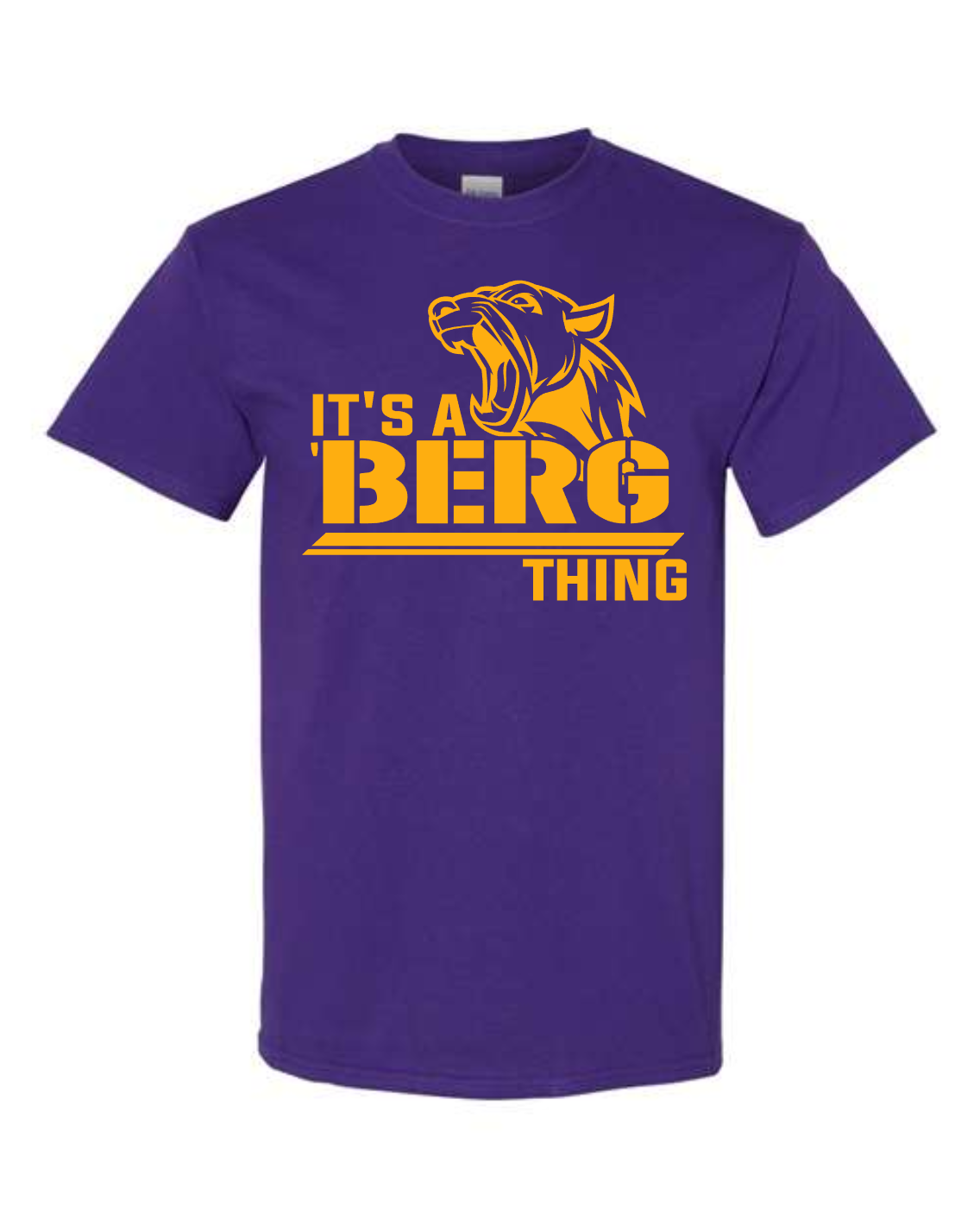 Rosenberg Panthers-  SS Cotton Tee- It's a Berg Thing- Purple
