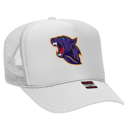 Rosenberg Panthers - Foam Trucker Hat- White