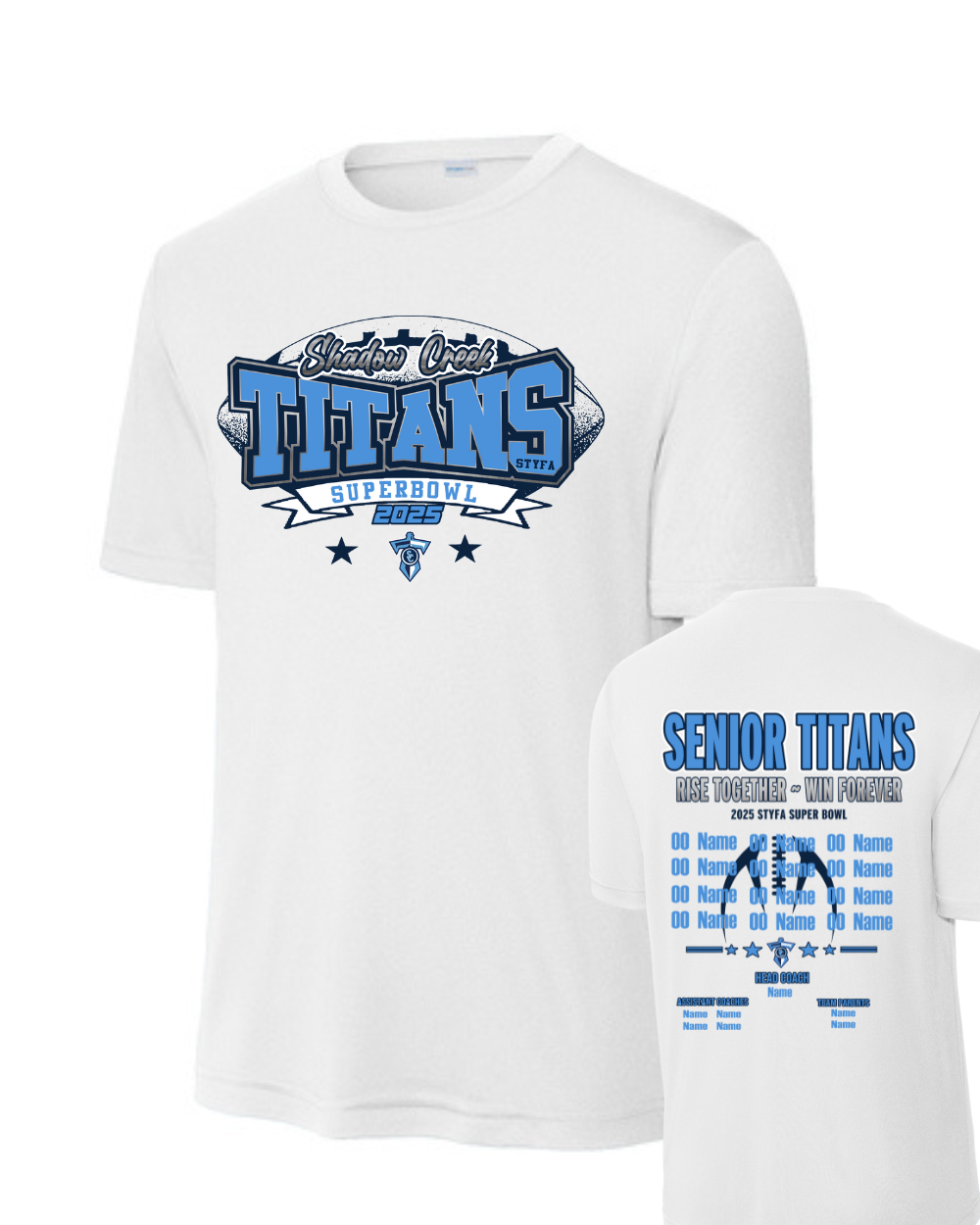 Shadow Creek Titans- Titans Superbowl Short Sleeve Performance Tee