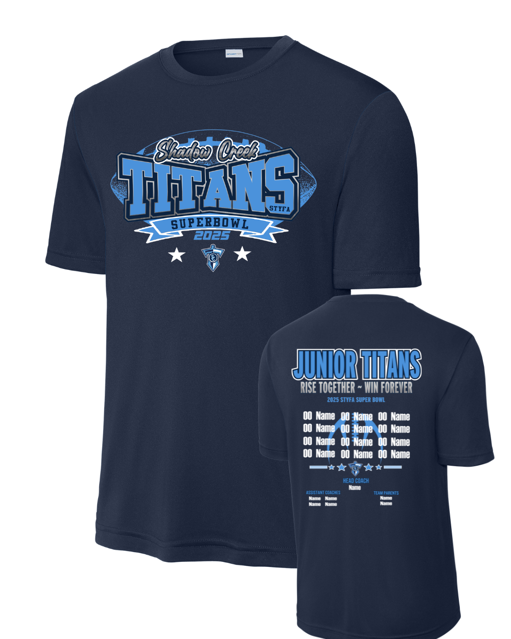 Shadow Creek Titans- Titans Superbowl Short Sleeve Performance Tee