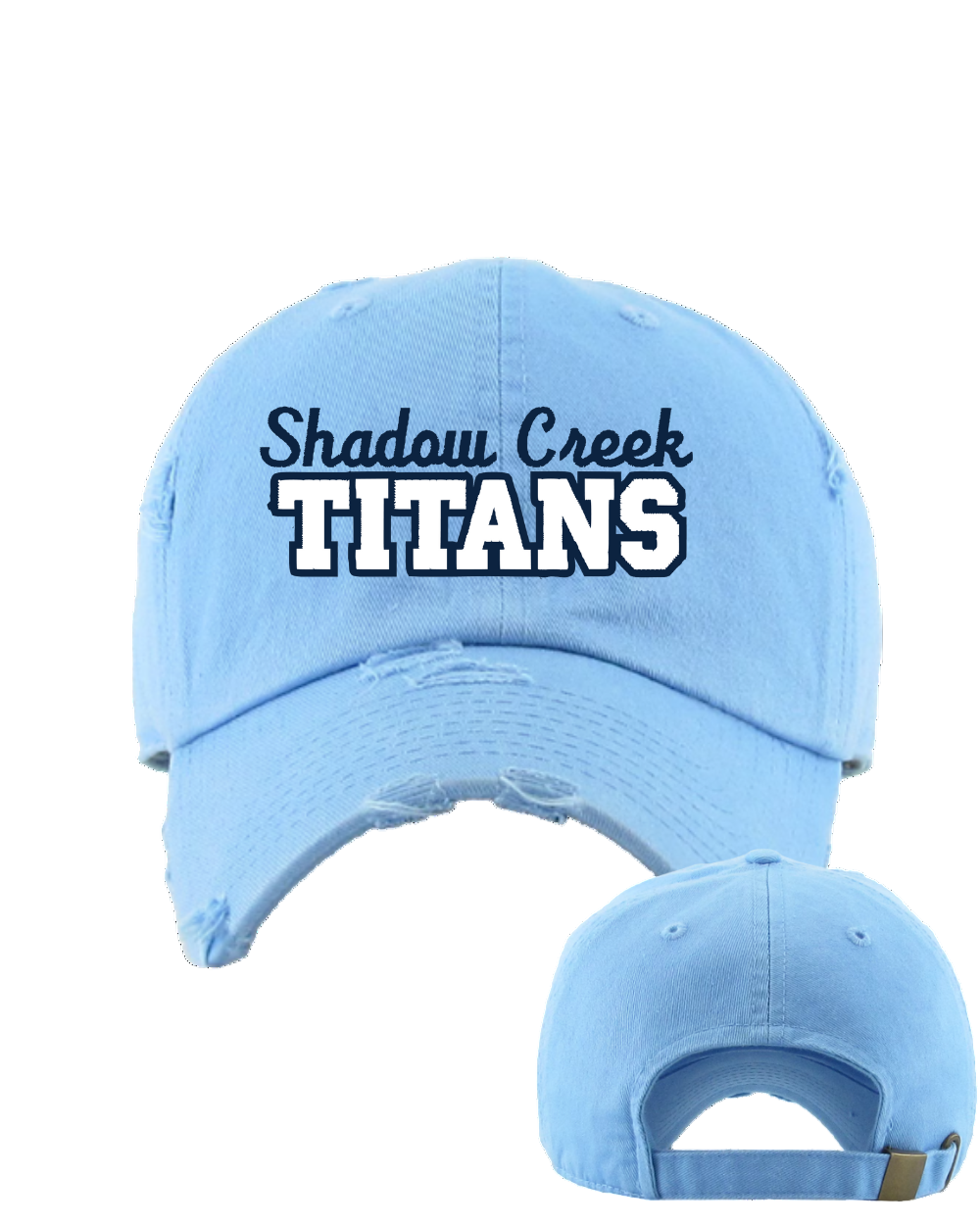 Shadow Creek Titans- Embroidered Shadow Creek Titans Distressed Cap