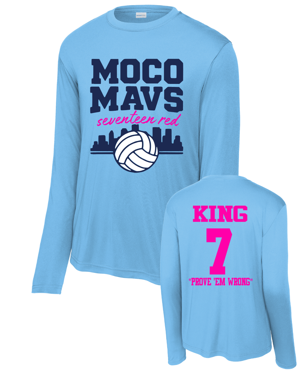 Moco Mavs - Seventeen Red Performance Tee
