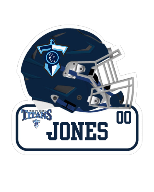 Shadow Creek Titans- Football Helmet Yard Sign 2025