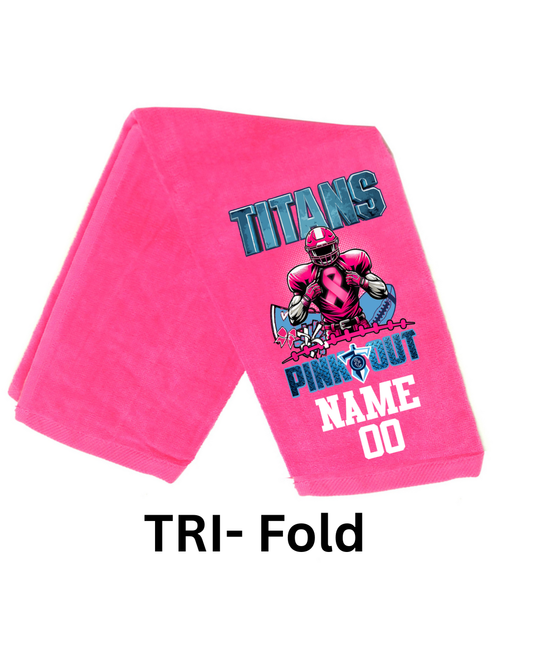 Shadow Creek Titans- Pink Out Rally towel