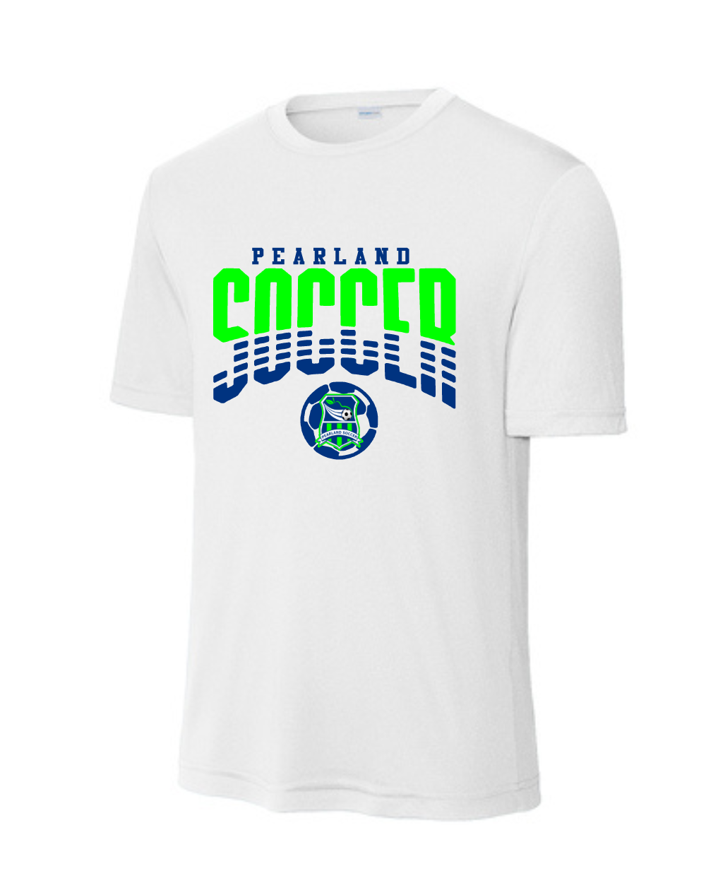 Pearland Soccer- Performance Tee- White