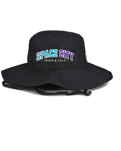 Space City Track & Field - Space City Embroidered  Boonie Hat - Black