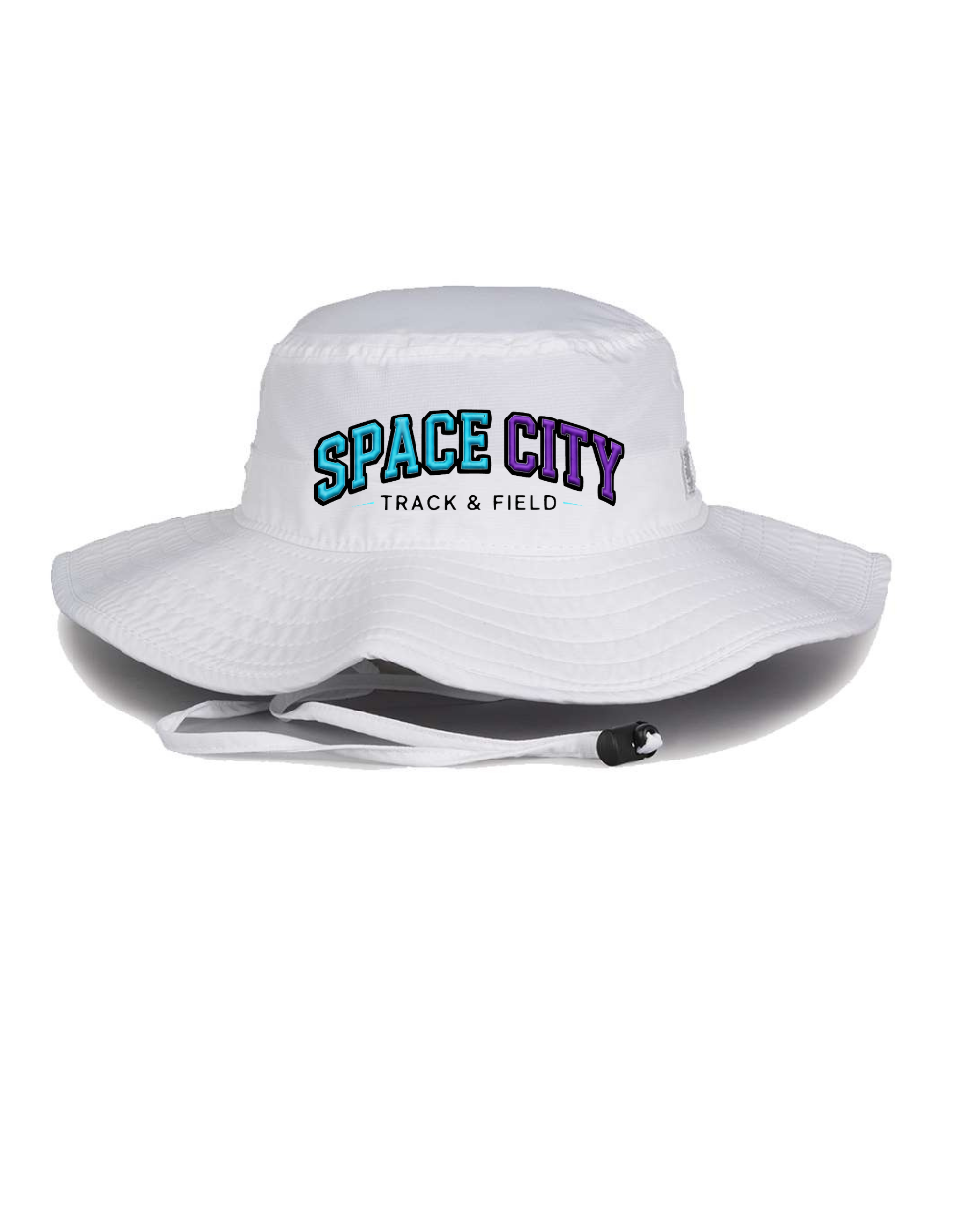 Space City Track & Field - Space City Embroidered  Boonie Hat - White