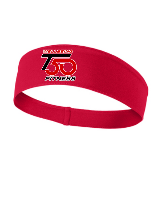 T50 Fitness- Logo Headbands - Red