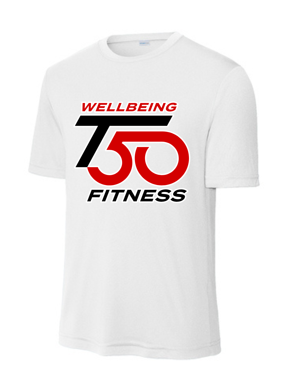 T50 Fitness - Logo Performance Tee-White