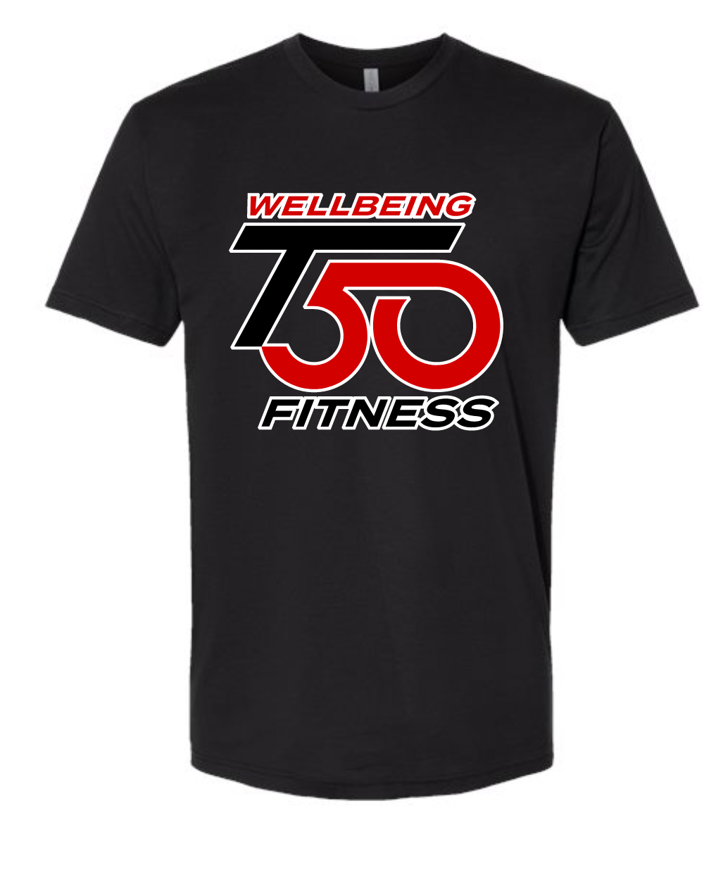 T50 Fitness - Next Level Cotton Tee- Black