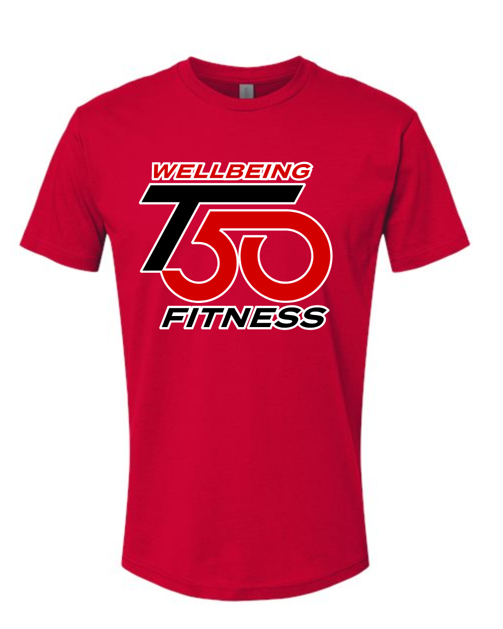 T50 Fitness - Next Level Cotton Tee- Red