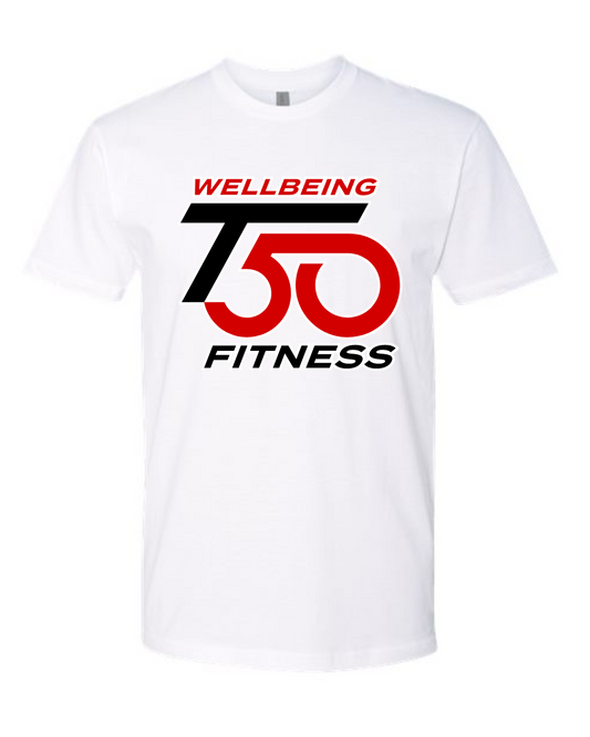 T50 Fitness - Next Level Cotton Tee- White