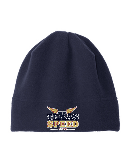 Texas Speed Elite- Logo Stretch Fleece Beanie - Navy