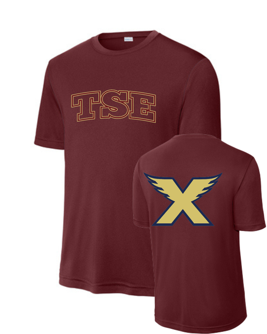 Texas Speed Elite- TSE Performance Tee- Cardinal