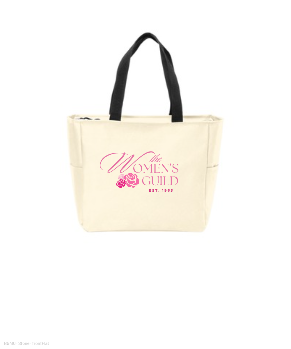 The Women's Guild- Essential Zip Tote - Stone
