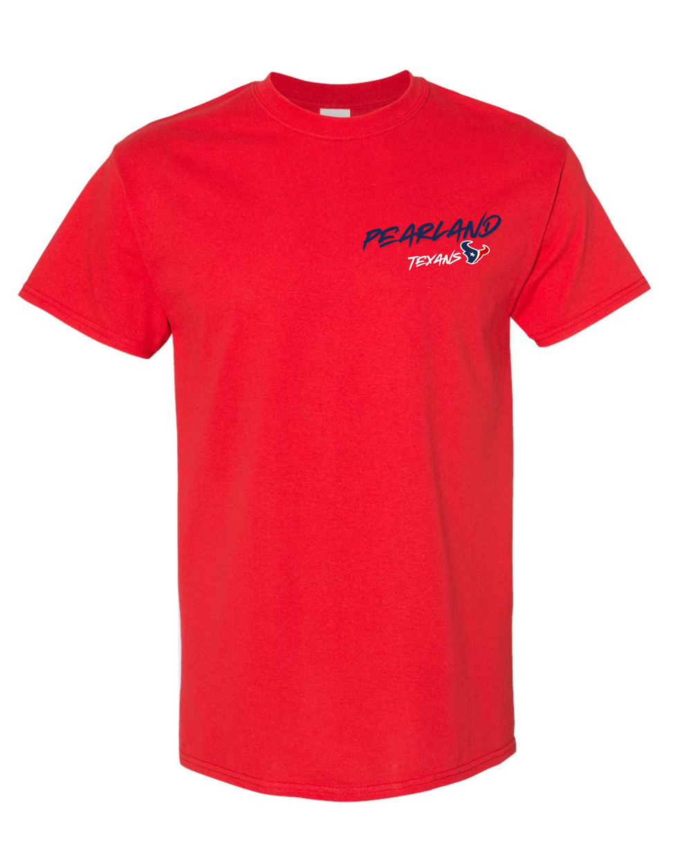 Pearland Texans - They Not Like Us Cotton Blend Tee- red