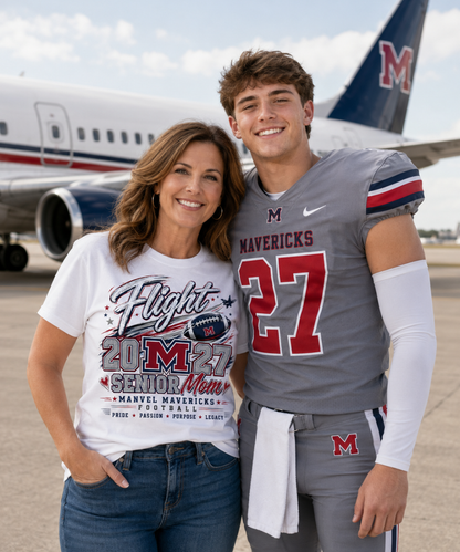 Manvel High School- Senior Moms Take Flight- Cotton Tee