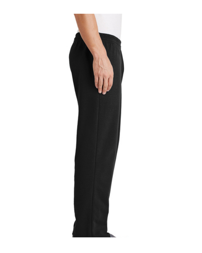 CAT Takeover- Cotton Blend Fleece Open-Botton Pants- Pink/ Blue OMBRE TAKEOVER- Black