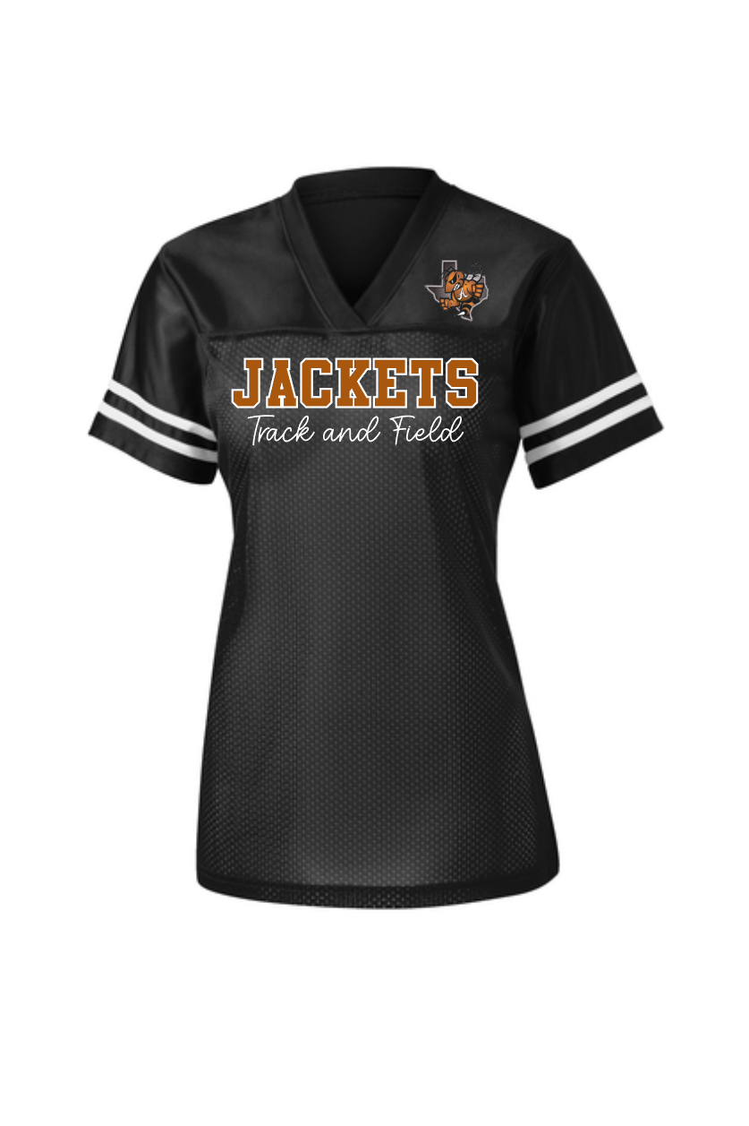 Alvin HS Track and Field - Jackets Track and Field - Ladies fan Jersey - Black