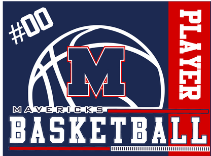 Manvel Basketball Yard Sign 2025