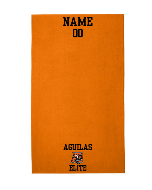 Aguilas Elite - Oversized Embroidered Beach Towel- Orange