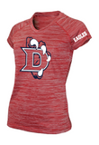Dawson - Vintage Heather Red Dclaw Performance Tee- Ladies