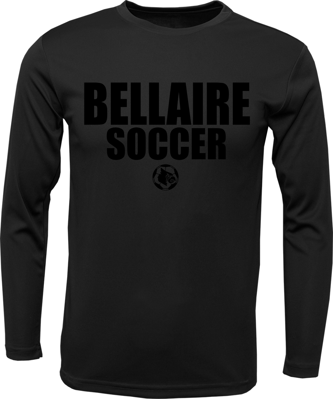 Bellaire Cardinals- Monotone Black Longsleeve