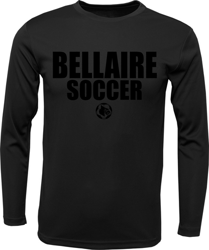 Bellaire Cardinals- Monotone Black Longsleeve