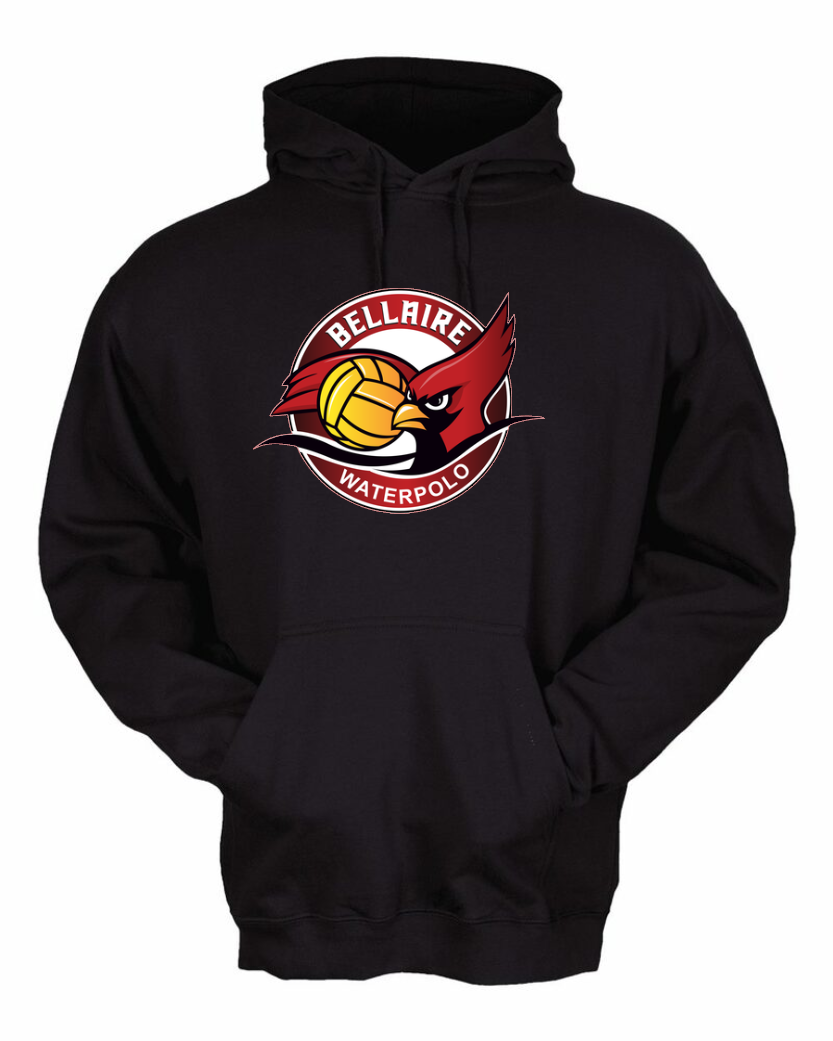 Bellaire Cardinals- Water Polo Hoodie- Black