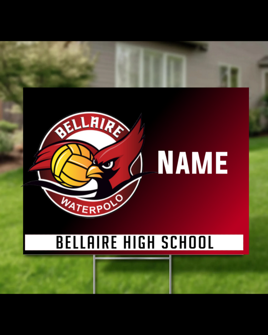 Bellaire HS  - Water Polo Yard Sign