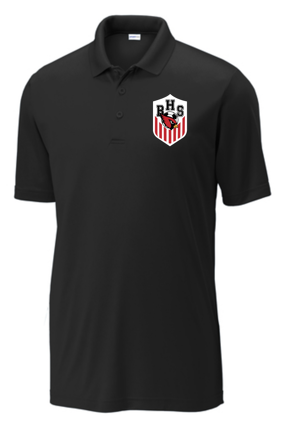 Bellaire HS- Cardinals Soccer Polo- Black