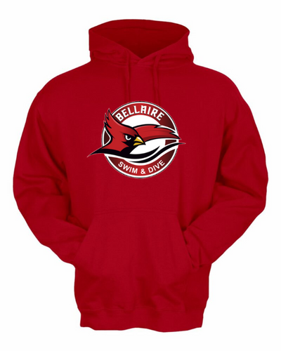 Bellaire Cardinals Swim & Dive - Red Hoodie