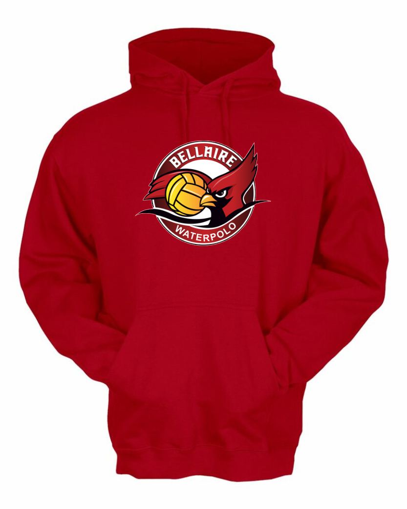 Bellaire Cardinals- Water Polo Hoodie- Red