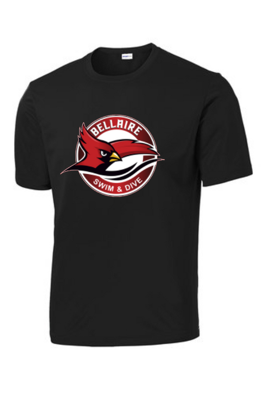 Bellaire Cardinals Swim & Dive-Black Performance Tee