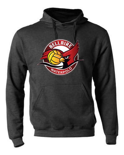 Bellaire Cardinals Water Polo - Dark Heather Hoodie