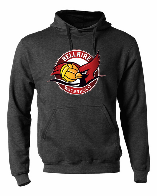 Bellaire Cardinals- Water Polo Hoodie- Heather Grey