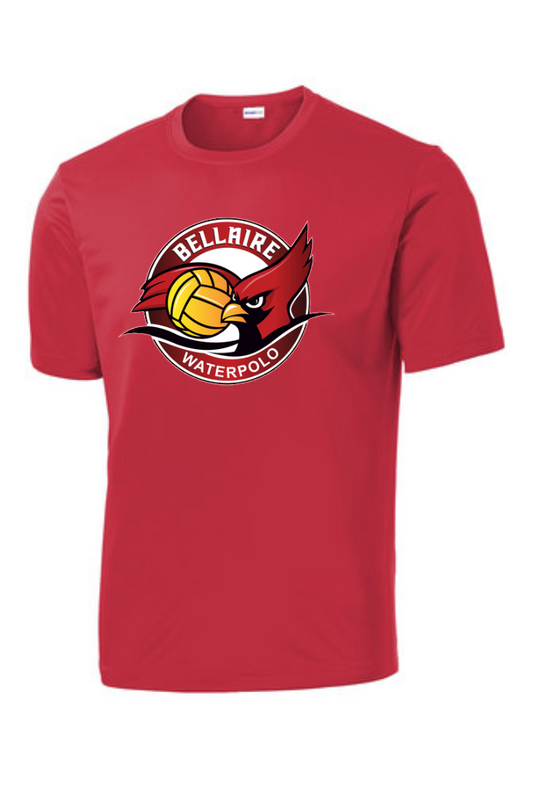 Bellaire Cardinals Water Polo-Red Performance Tee