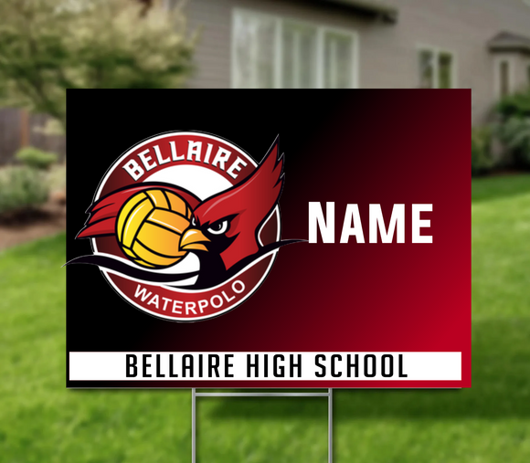 Bellaire HS  - Water Polo Yard Sign