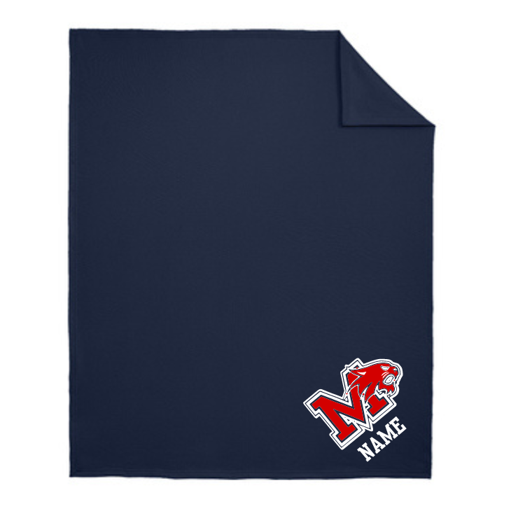 Berry Miller Cheer- Navy Fleece blanket