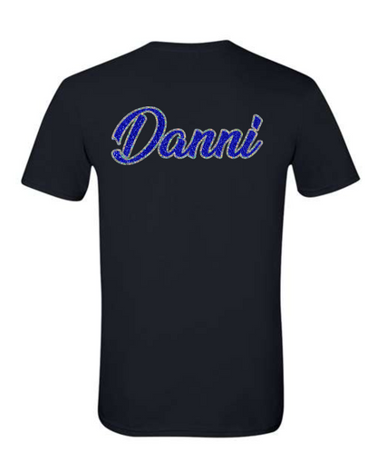 Blue Diamonds Glitter Tee