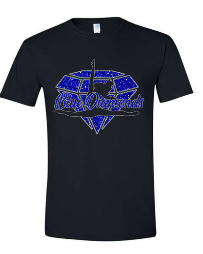 Blue Diamonds Glitter Tee