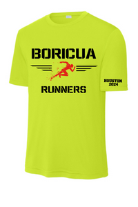 Boricua Runners- Neon Yellow Performance Tee