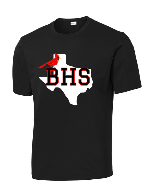 Bellaire Cardinals Texas Soccer-Black Performance Tee