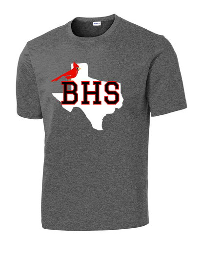 Bellaire Cardinals Texas Soccer-Heather Grey  Performance Tee