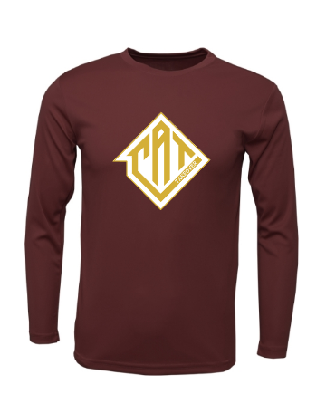 CAT Takeover- Maroon Performance  Long Sleeved Tee