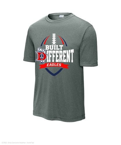 Dawson Football Booster- Built Different Performance Tee
