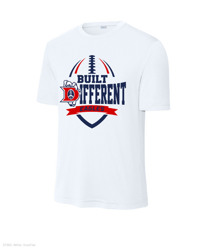 Dawson Football Booster- Built Different Performance Tee